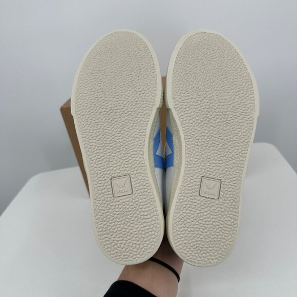 Veja Volley Canvas Sneakers size 9 Women's 40 EU White-Aqua Blue Shoes BRAZIL - Picture 8 of 12